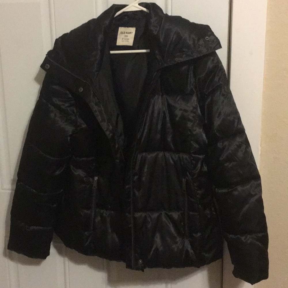 Old navy puffer black coat